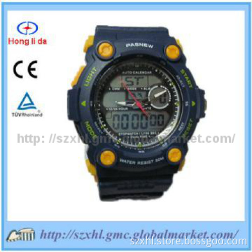 Newest fashion men wristwatch with double movement